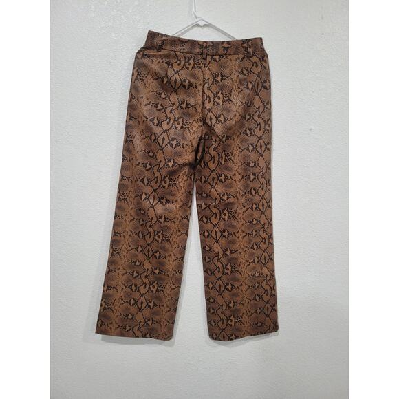 Princess Polly Snake Print Animal Faux Leather Pants size 6‎ #P3 - Picture 2 of 7